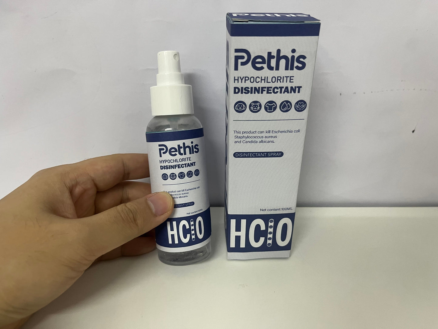 Pethis Hypochlorite Disinfectant Spray 100ml Multi-Scene Sterilization A Safe Disinfection Item for Home/Pet Environments