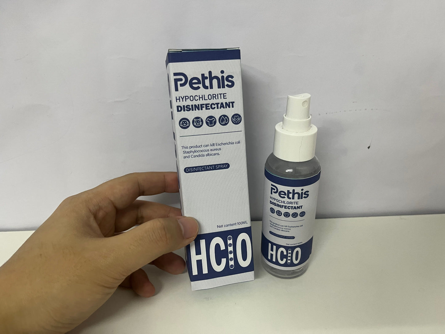 Pethis Hypochlorite Disinfectant Spray 100ml Multi-Scene Sterilization A Safe Disinfection Item for Home/Pet Environments