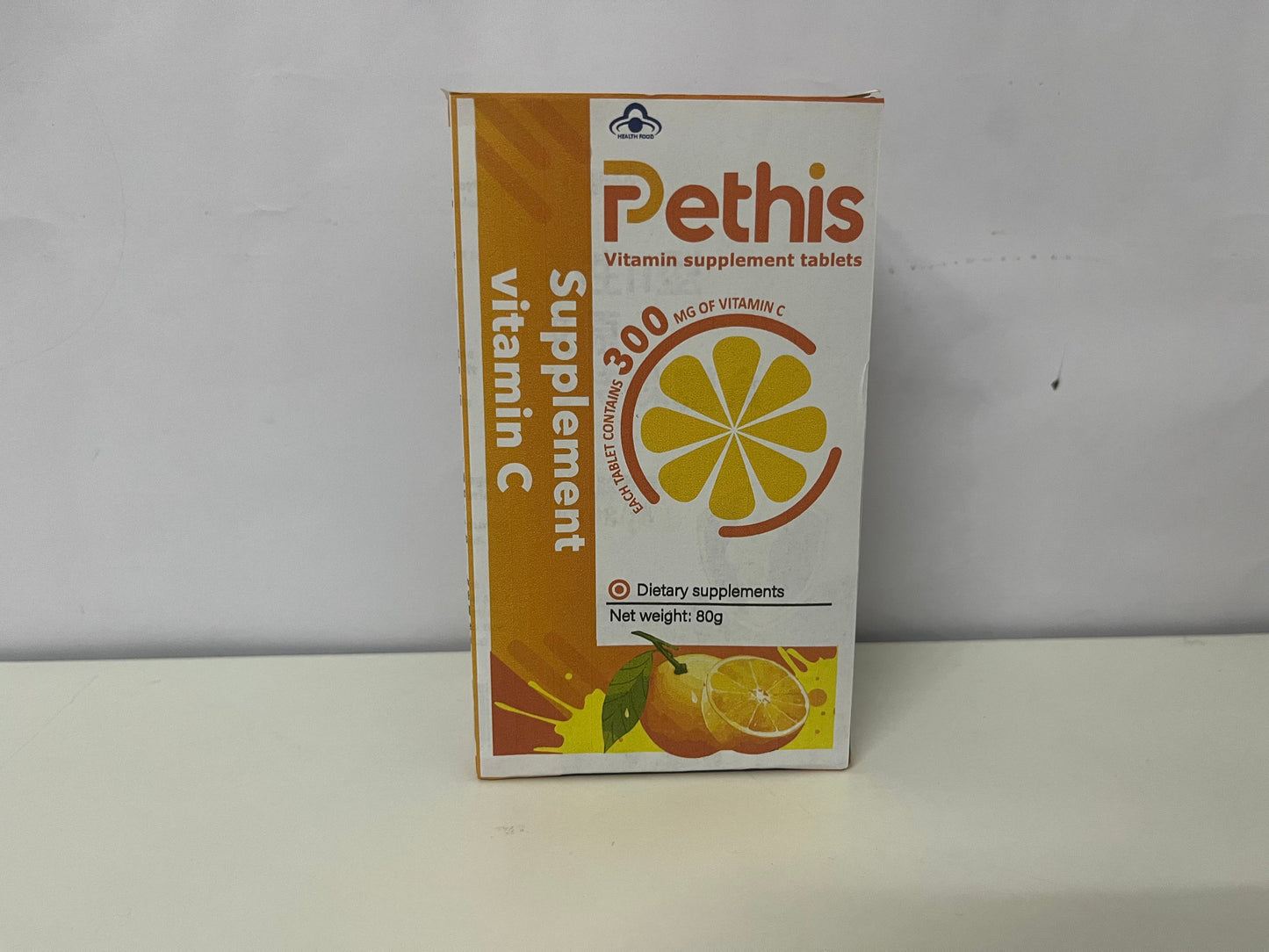Pethis Vitamin C Supplement Tablets 300mg Vitamin C per Tablet A Portable Health Item for Daily Nutritional Support