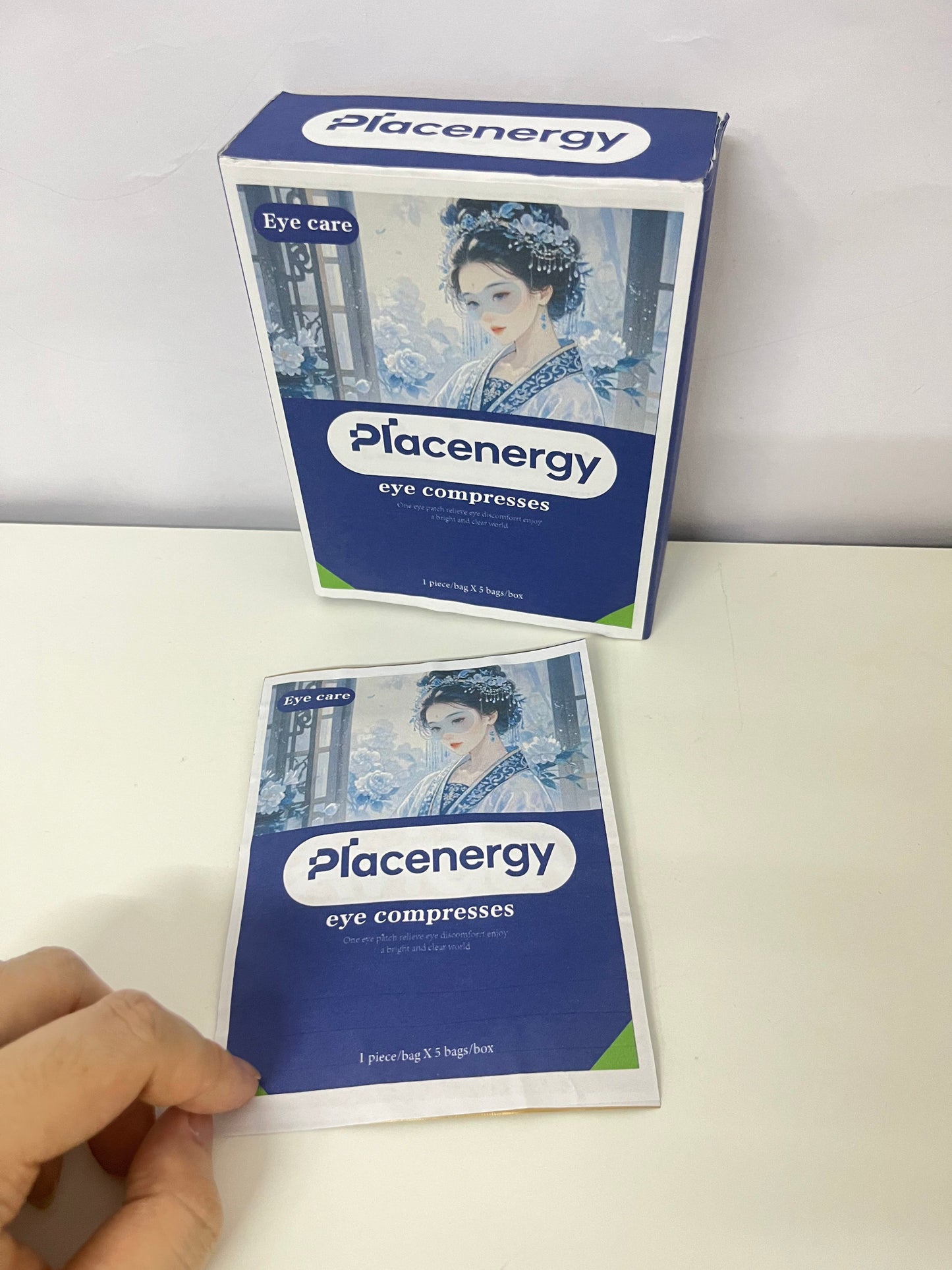 【Placenergy Medical-Grade Eye Compresses: Soothing & Hygienic Eye Care Patches with Traditional Elegant Design】
