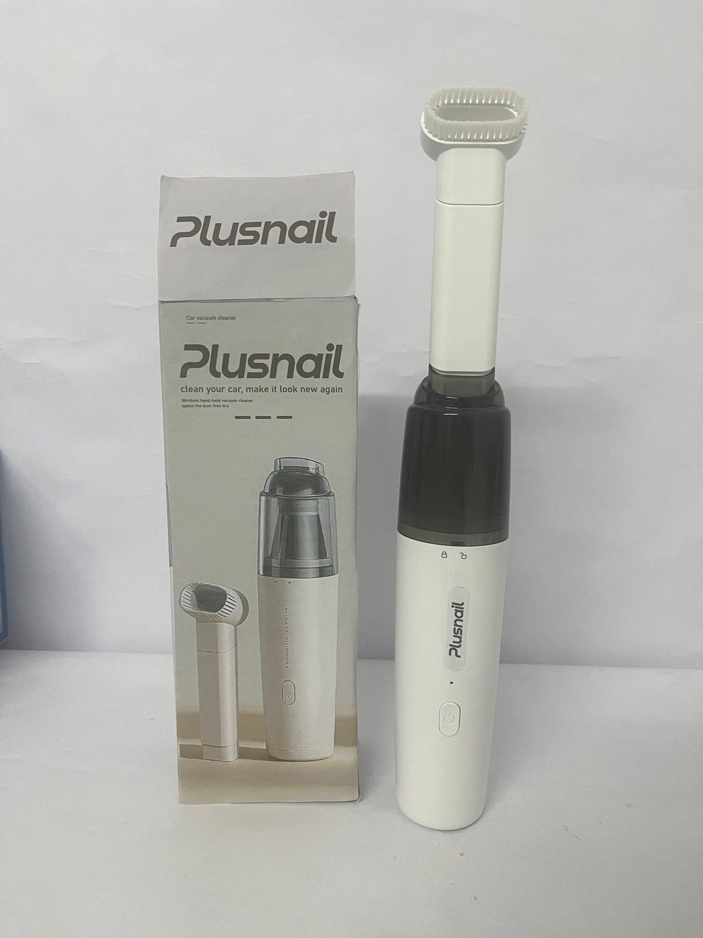 Plusnail Cordless Handheld Car Vacuum Cleaner, Portable Mini Cordless Vacuum for Car and Home 1200mAh Rechargeable Handheld Vacuum with Strong 8000Pa Suction (White)