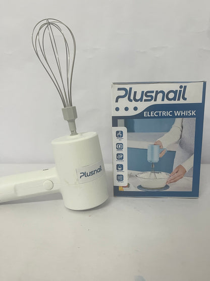 Plusnail Electric Hand Mixer, Portable Whisk Milk Foam Maker, Whisk Beaters, Handheld Electric Mixer for Home