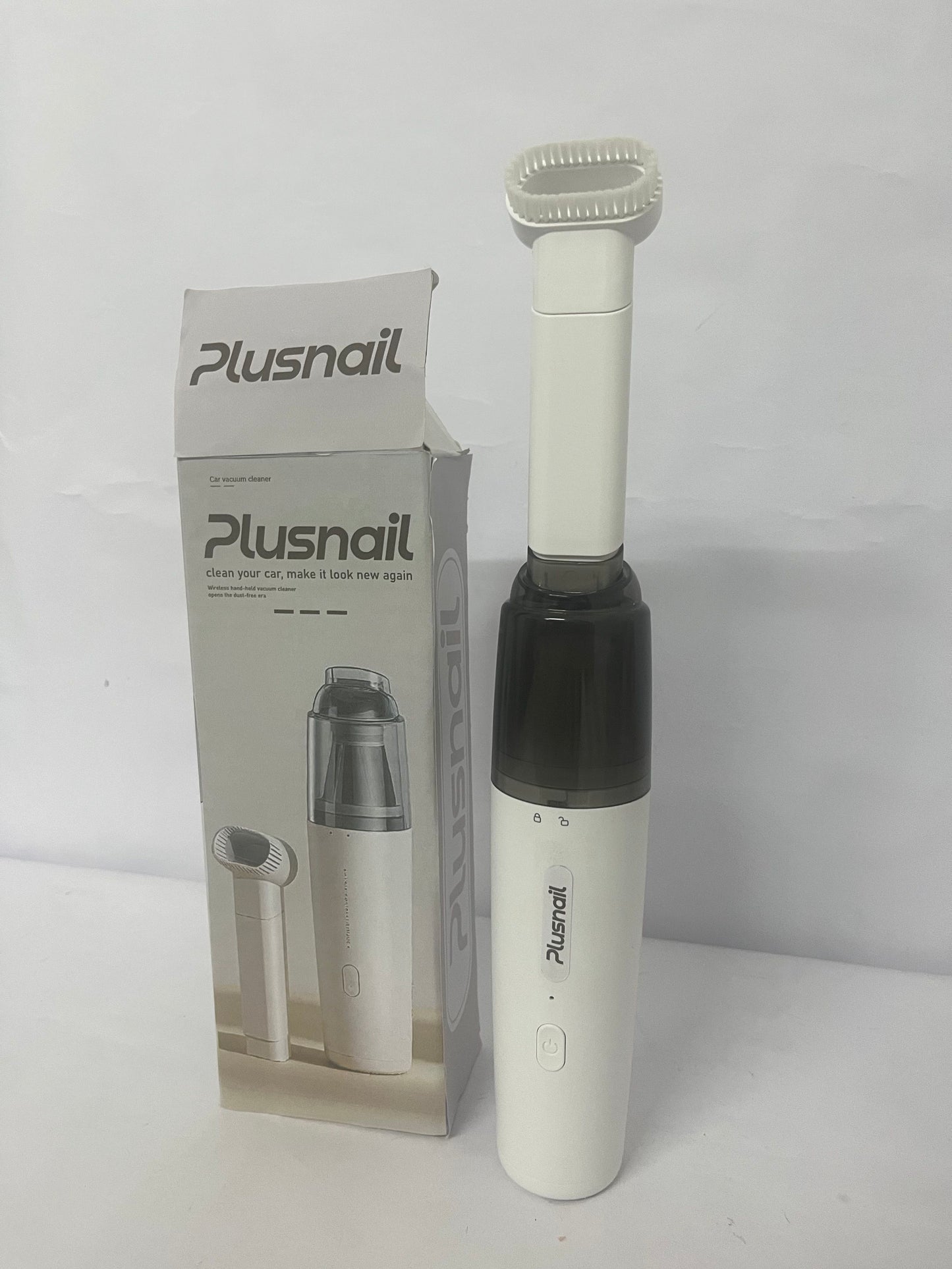 Plusnail Cordless Handheld Car Vacuum Cleaner, Portable Mini Cordless Vacuum for Car and Home 1200mAh Rechargeable Handheld Vacuum with Strong 8000Pa Suction (White)