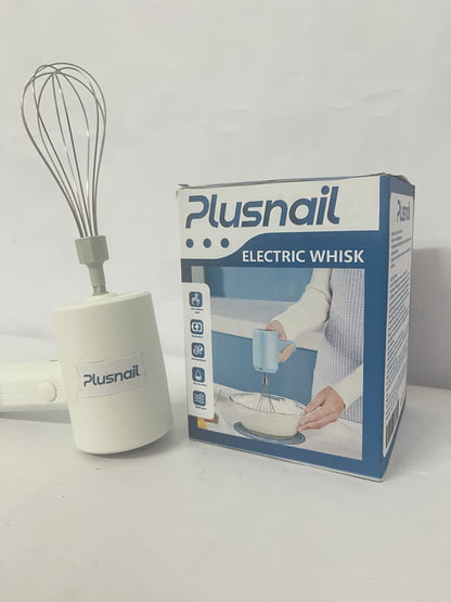 Plusnail Electric Hand Mixer, Portable Whisk Milk Foam Maker, Whisk Beaters, Handheld Electric Mixer for Home