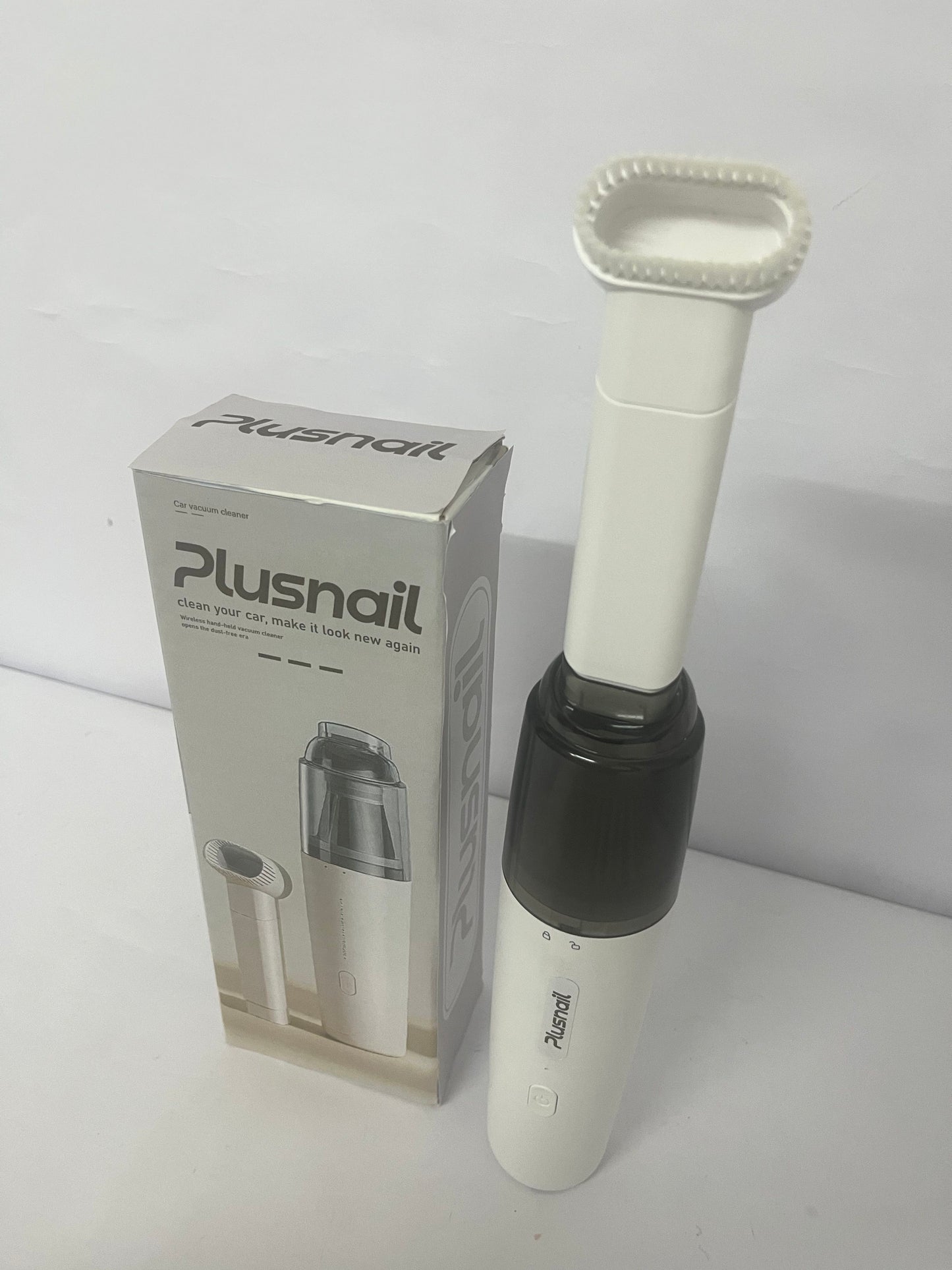 Plusnail Cordless Handheld Car Vacuum Cleaner, Portable Mini Cordless Vacuum for Car and Home 1200mAh Rechargeable Handheld Vacuum with Strong 8000Pa Suction (White)
