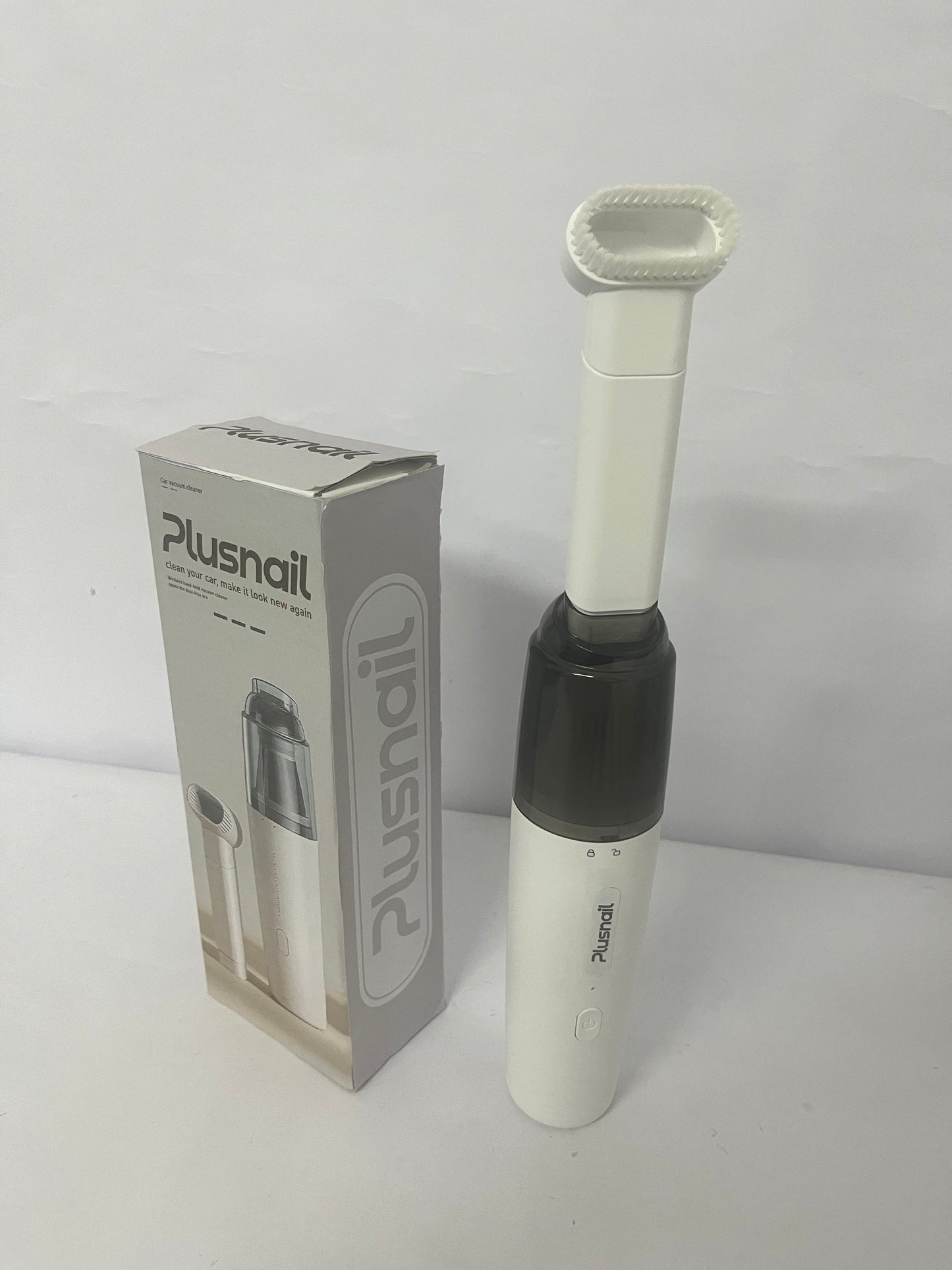 Plusnail Cordless Handheld Car Vacuum Cleaner, Portable Mini Cordless Vacuum for Car and Home 1200mAh Rechargeable Handheld Vacuum with Strong 8000Pa Suction (White)