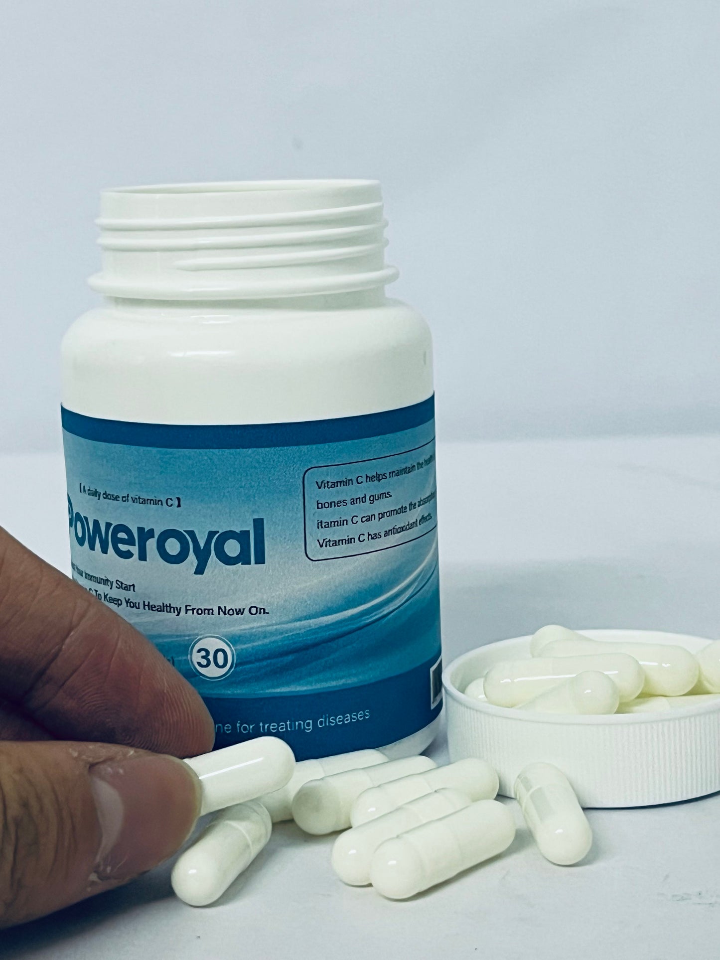 Poweroyal Vitamin C 1000mg by Core Med Science, 30 Softgels - Non-GMO Natural Liposomal Vitamin C Supplement That Promotes Healthy Skin - Immune System Booster for Adults, Supports Collagen Formation