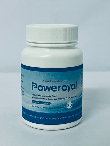Poweroyal Vitamin C 1000mg by Core Med Science, 30 Softgels - Non-GMO Natural Liposomal Vitamin C Supplement That Promotes Healthy Skin - Immune System Booster for Adults, Supports Collagen Formation