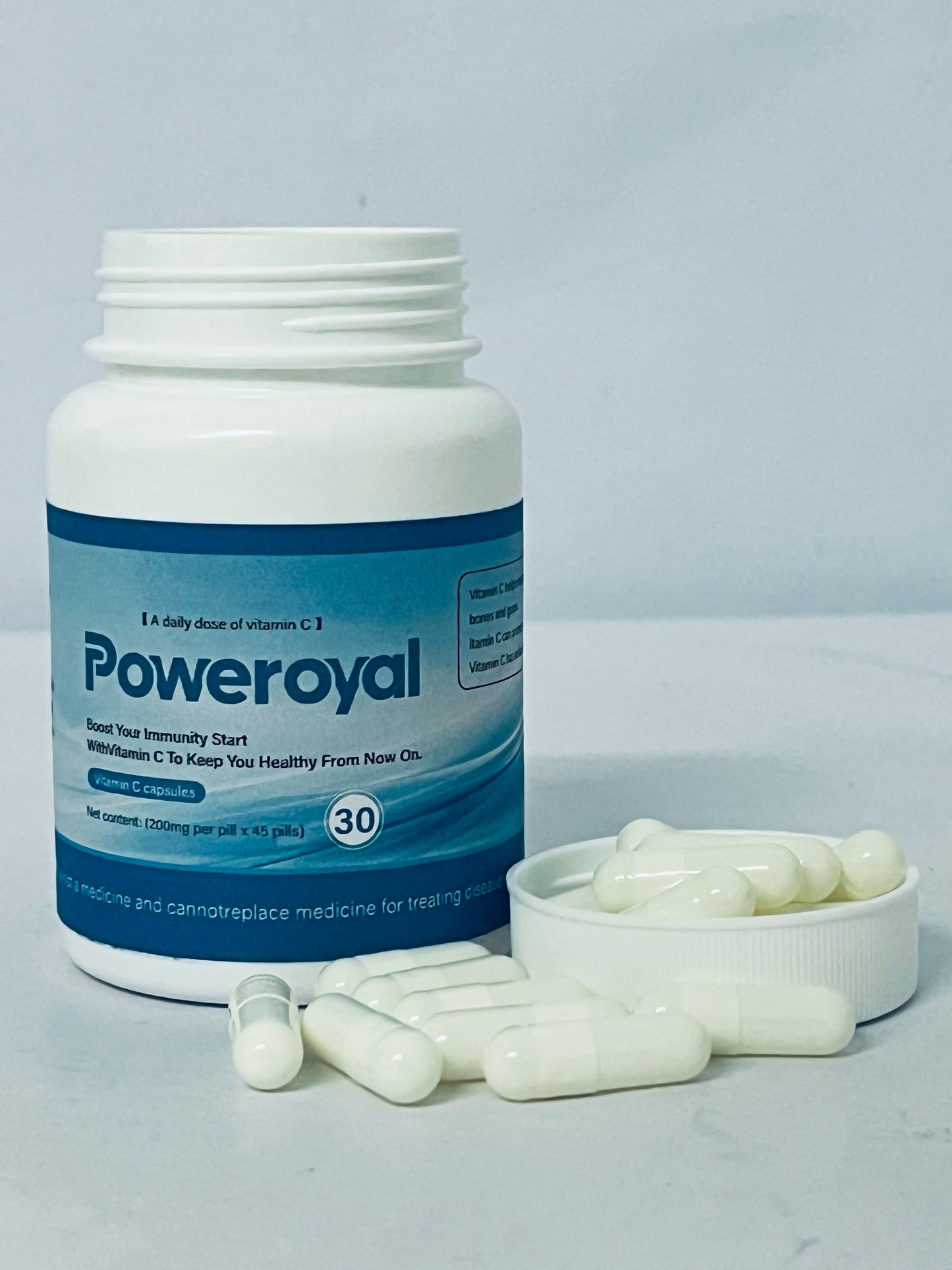 Poweroyal Vitamin C 1000mg by Core Med Science, 30 Softgels - Non-GMO Natural Liposomal Vitamin C Supplement That Promotes Healthy Skin - Immune System Booster for Adults, Supports Collagen Formation