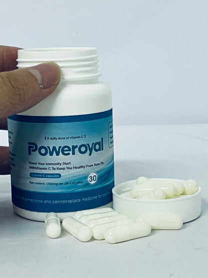 Poweroyal Vitamin C 1000mg by Core Med Science, 30 Softgels - Non-GMO Natural Liposomal Vitamin C Supplement That Promotes Healthy Skin - Immune System Booster for Adults, Supports Collagen Formation