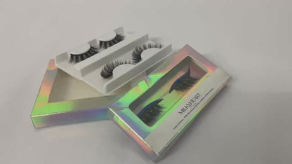 MILKYHEART Magnetic Eyelashes | Artificial Magnetic Lashes, Made with Synthetic Faux Mink Fiber, Magnetic Eyelashes Natural Look, Comfortable, Universal size, Reusable Up To 60 Times,1 Pair or 2 Pairs (Lust Lash)