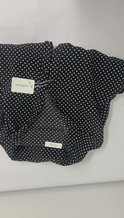 SIXGRAPE Chemises 3/4 Sleeve Collared Button Down Formal Business Casual Blouse for Womens with Plus Size