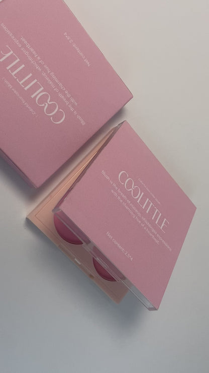 COOLITTLE Matte Blusher Powder Palette Blending Mood Cheek  4 Blendable Shades Fairy Pink Blusher in Lightweight Smooth Powder Vegan Makeup 1.84 ounces
