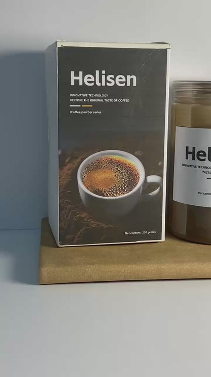 Helisen Coffee Instant Cold Brew Coffee Granules Medium Dark Roast Non-GMO Jar