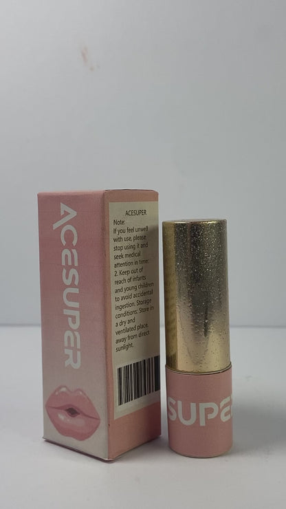 ACESUPER Lipstick Long Lasting Waterproof High Shine Diamond Creamy Shimmer Lipstick for Women Transfer Proof Full Coverage Sparkling Pink Lip Crayon Color Makeup