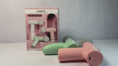 SHOWTOU Massage apparatus Mini Massage Gun, Portable Deep Tissue Muscle Massager，Full-Metal Travel Massage Gun with