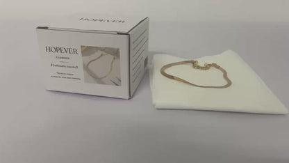 HOPEVER Gold Bracelets for Women, Dainty Bracelets Set for Women Trendy， Snake,  Silver Jewelry Gifts for Women Christmas