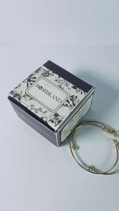 ROSEISLAND Bracelets Multi Layer Cuff Bracelets Set Jewelry Gift