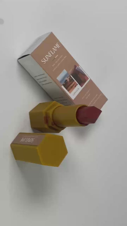 SUNFLAME Lipsticks Creme Dry Rose 8 Colors Moisturizing Lipstick Lip Glow Nourishing Essence Hydrating Lip Care-Dry Rose