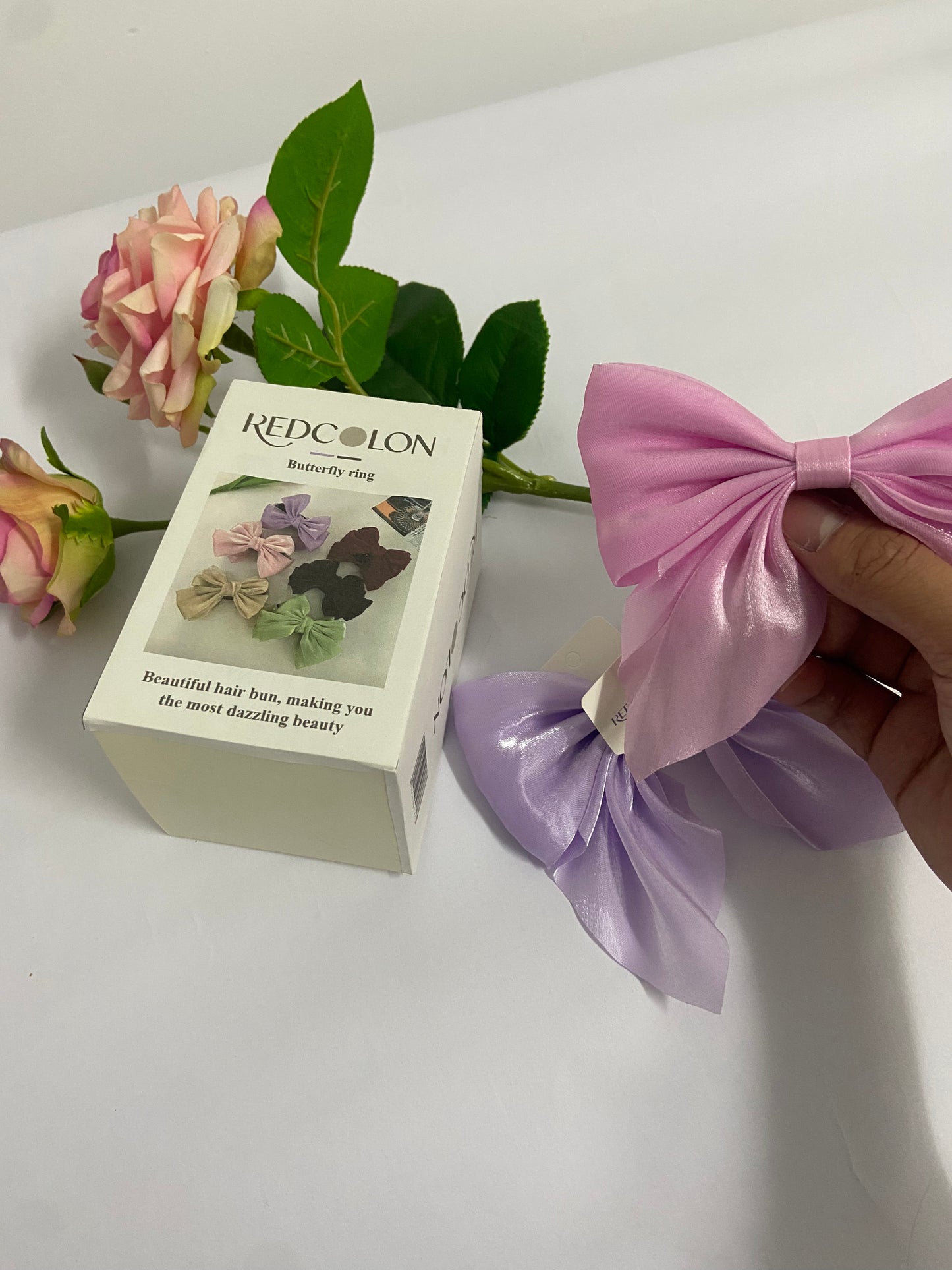 REDCOLON Hair Bows for Women Bows Hair Accessories for Womens Girls 6PCS, Valentine's Day Hair Bows for Women Cute  Bow Hair Clips, Silky Satin Ribbon Bows for Hair