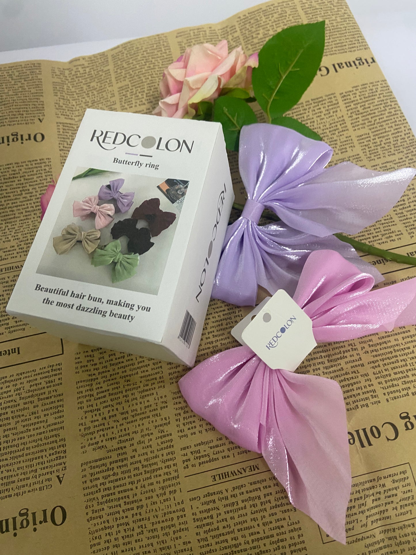 REDCOLON Hair Bows for Women Bows Hair Accessories for Womens Girls 6PCS, Valentine's Day Hair Bows for Women Cute  Bow Hair Clips, Silky Satin Ribbon Bows for Hair