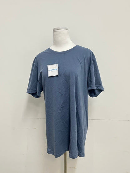 utopiangle Haze Blue Loose Short-Sleeve T-Shirt Minimalist & Casual Comfortable & Skin-Friendly Essential Versatile Item for Daily Outfits