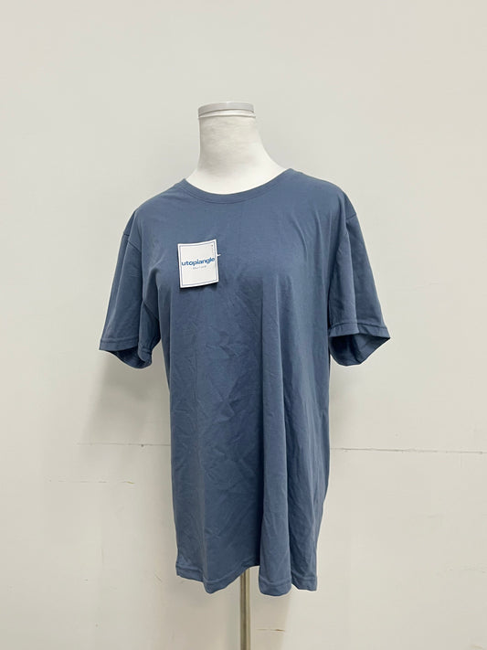 utopiangle Haze Blue Loose Short-Sleeve T-Shirt Minimalist & Casual Comfortable & Skin-Friendly Essential Versatile Item for Daily Outfits