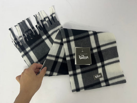 Vividuck   Scarf for Women and Men-Fall Winter Classic Cashmere Feel Tartan Checkered Plaid Scarves