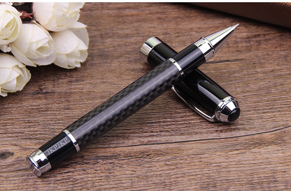 JKPJKP heavy luxury  Pens logo customized metal roller ball pen carbon fiber pen