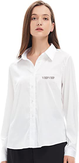 VHPVHP Women's Button-Down Shirts Long Sleeves Casual Work Blouse