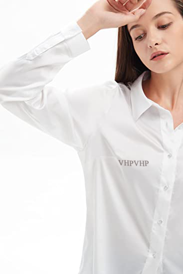 VHPVHP Women's Button-Down Shirts Long Sleeves Casual Work Blouse