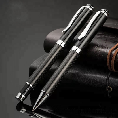 JKPJKP heavy luxury  Pens logo customized metal roller ball pen carbon fiber pen