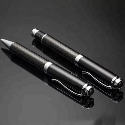 JKPJKP heavy luxury  Pens logo customized metal roller ball pen carbon fiber pen
