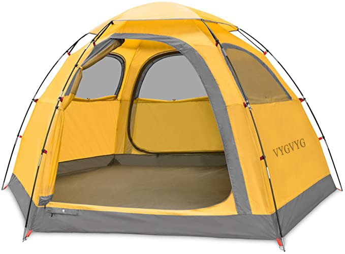 VYGVYG Outdoor Camping Tent 2/4 Person Waterproof Camping Tents Easy Setup Two/Four Man Tent Sun Shade 2/3/4 People