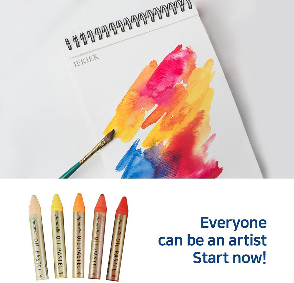 IEKIEK Oil pastels Non Toxic Soft Water Soluble Oil Pastels for Artist and Professional (24 Colors)