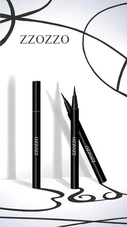 ZZOZZO Black Eyeliner Pencil and Brown Eyeliner Pencil Makeup Set - Smooth Glide and Long Lasting Eye Liners - Smudgeproof and Waterproof Eyeliner - Precise and Fade-Proof Eyeliners Set of Two