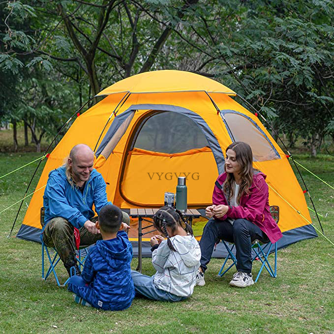 VYGVYG Outdoor Camping Tent 2/4 Person Waterproof Camping Tents Easy Setup Two/Four Man Tent Sun Shade 2/3/4 People