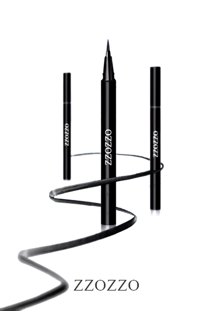 ZZOZZO Black Eyeliner Pencil and Brown Eyeliner Pencil Makeup Set - Smooth Glide and Long Lasting Eye Liners - Smudgeproof and Waterproof Eyeliner - Precise and Fade-Proof Eyeliners Set of Two