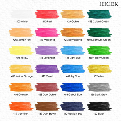 IEKIEK Oil pastels Non Toxic Soft Water Soluble Oil Pastels for Artist and Professional (24 Colors)