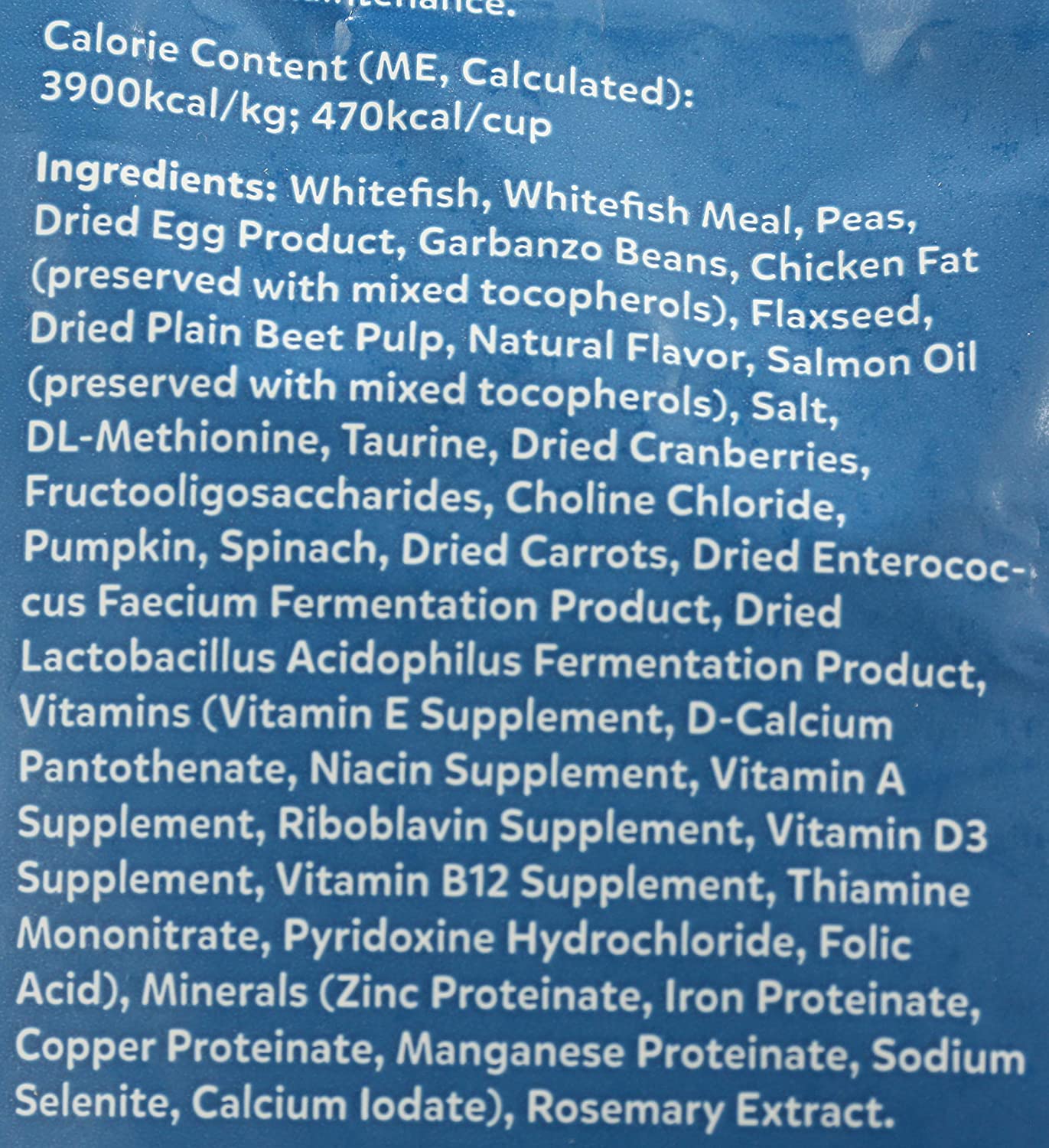 IAWIAW Pet food Grain-Free Adult Cat Food Ocean-Caught Whitefish Recipe 3.5 Pound