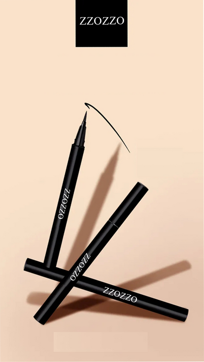 ZZOZZO Black Eyeliner Pencil and Brown Eyeliner Pencil Makeup Set - Smooth Glide and Long Lasting Eye Liners - Smudgeproof and Waterproof Eyeliner - Precise and Fade-Proof Eyeliners Set of Two