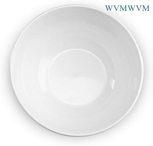 By WVMWVM, Ceramic Make From bowls, Holds 24 Oz, perfect for cereal, desserts, salads, oatmeal, Set of 6, White.