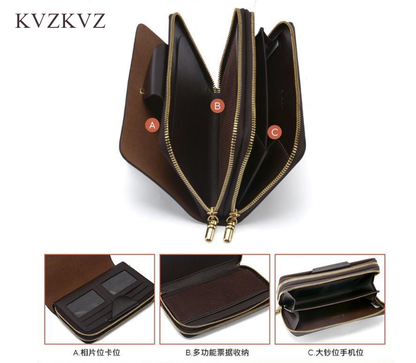 KVZKVZ RFID Front Pocket Slim Wallets- Genuine Leather Handmade Minimalist Credit Card Holder (Small, 01 Black Carbon)