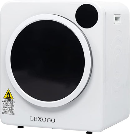 LEXOGO Compact Laundry Dryer Electric Portable Clothes Dryer Machine 2.6/3.5 cu.ft Capacity Front Load Compact Tumble Laundry Dryer with Stainless Steel Tub for Variety Drying Mode