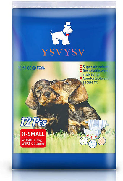 YSVYSV Diapers for Pets Female Puppy Dog Diaper 12-72pcs