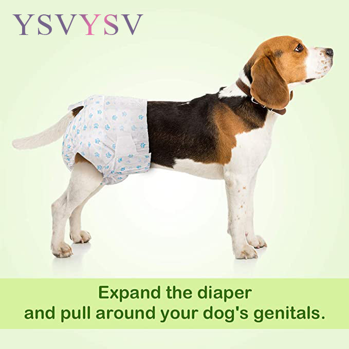 YSVYSV Diapers for Pets Female Puppy Dog Diaper 12-72pcs